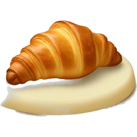 Pistaccio Croissant emoji