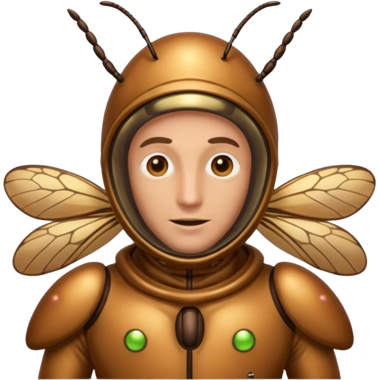 inscticidier man with bug suit emoji