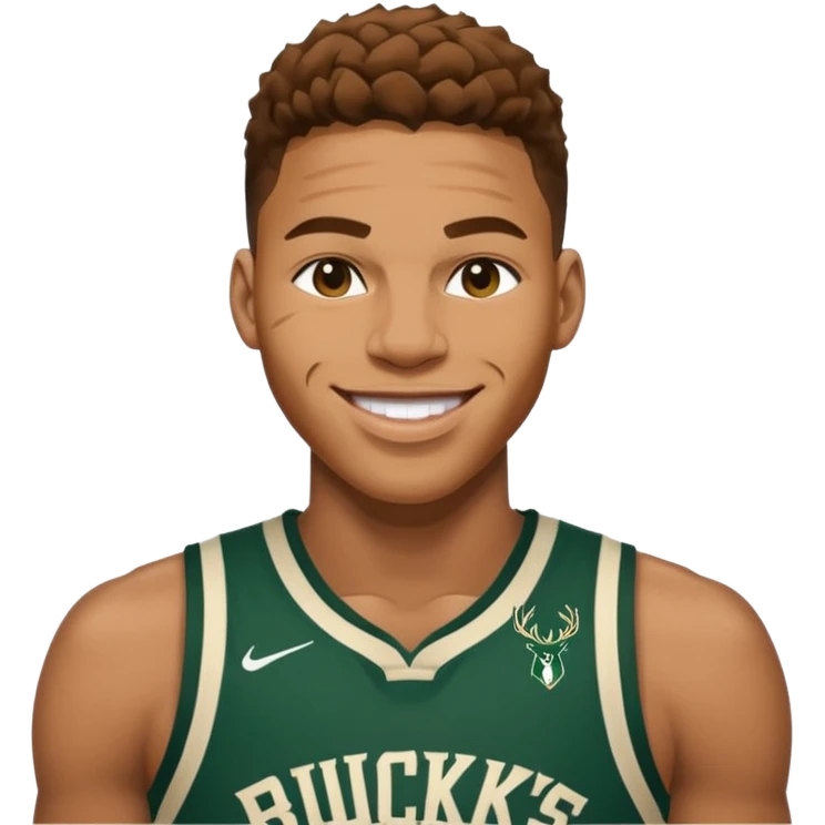 giannis smiling Bucks emoji