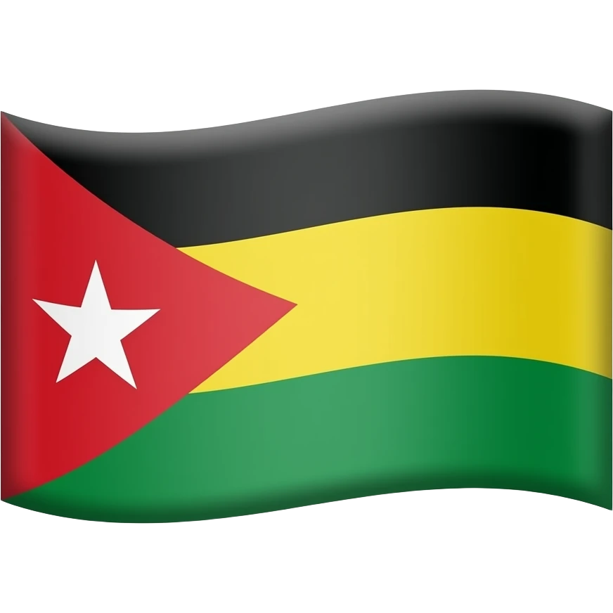 un emoji du drapeau amazigh(berbère) avec les couleurs du drapeau originel emoji