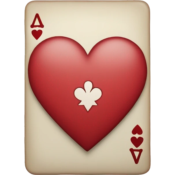 Ace of hearts playing card emoji