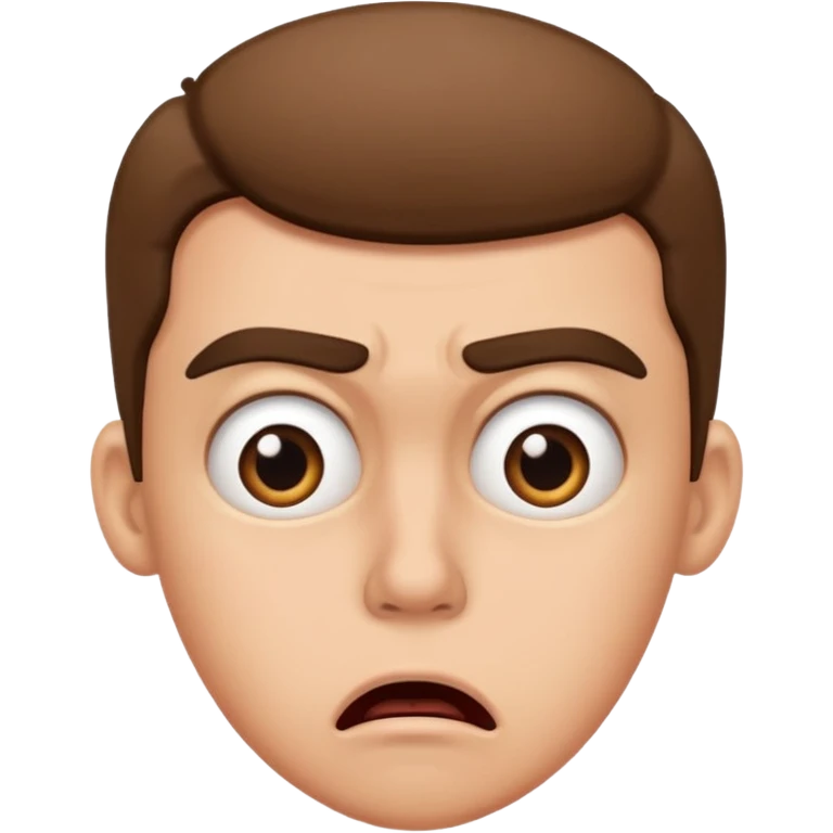 Can you make a shocked face that kinda looks disgusted  emoji