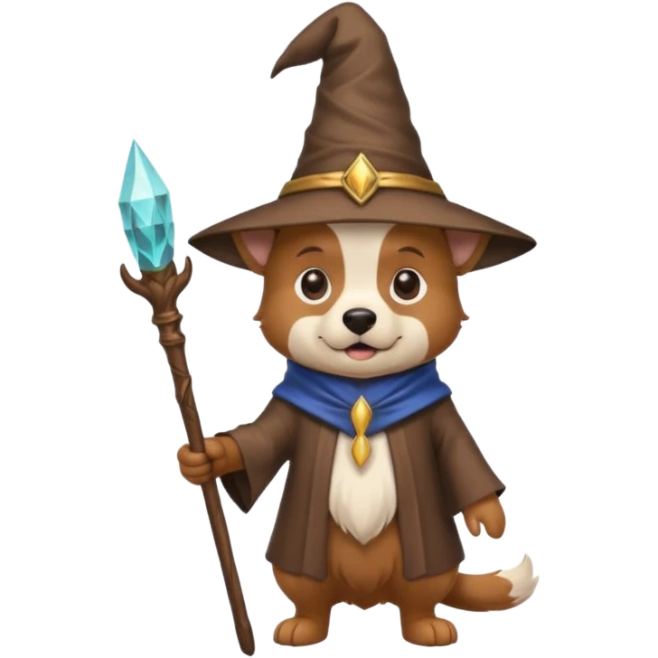 Dog wizard emoji