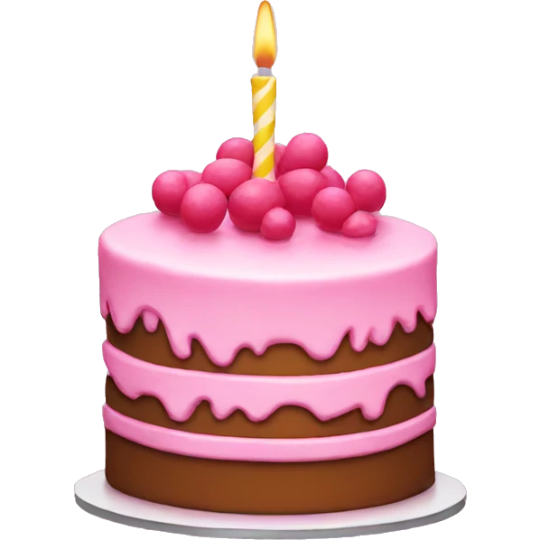 Pink cake emoji