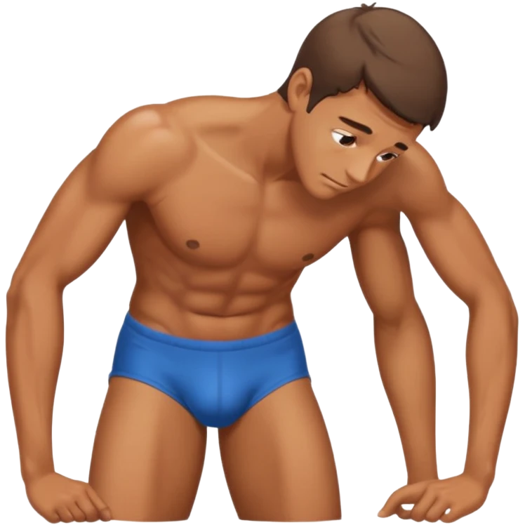 make a male bending over emoji