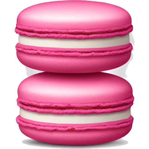Pink macaroons emoji