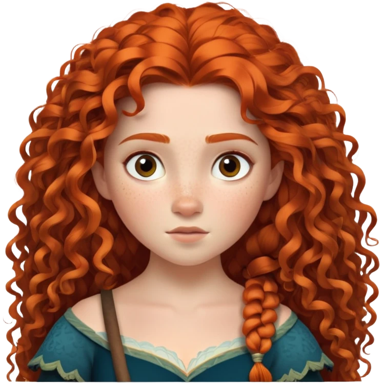 Merida from Brave, Disney emoji