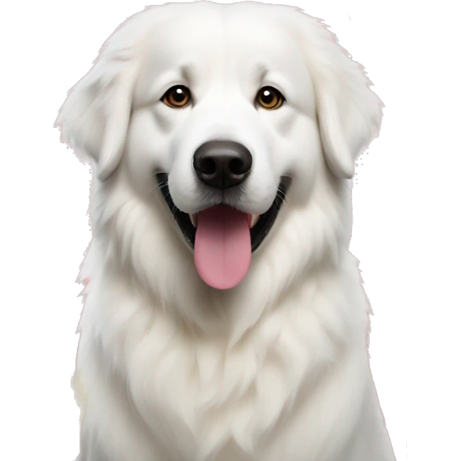 Great Pyrenees dog BIRTHDAY PARTY emoji