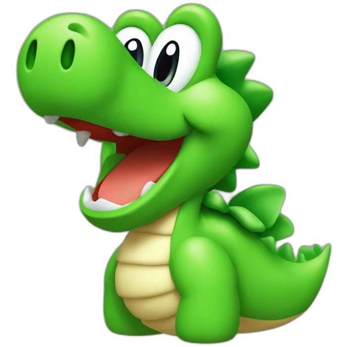 Mario chevauchant Yoshi emoji