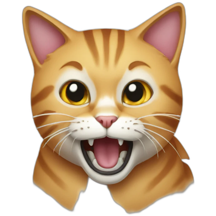 Cat scream emoji