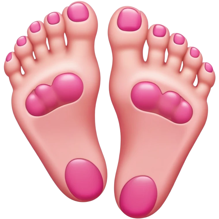 cartoon foot with toes emoji