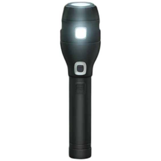 Flashlight in forest emoji