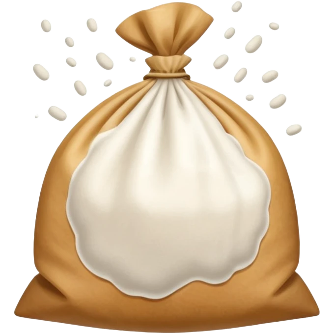 open bag of flour emoji