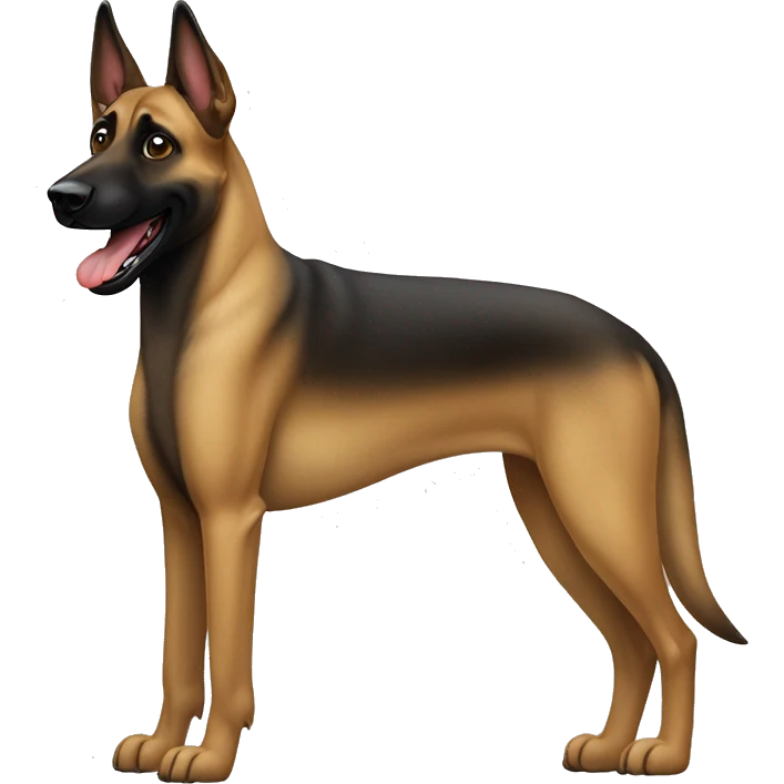 malinois dog aboie grogne dent emoji