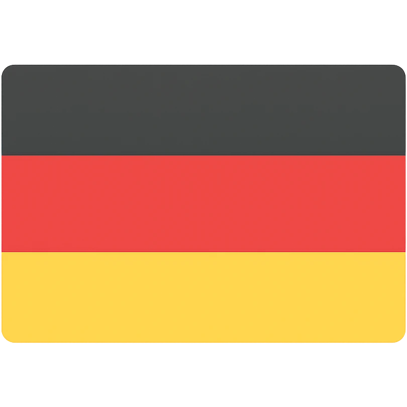 Germany FRG country flag icon with colors emoji