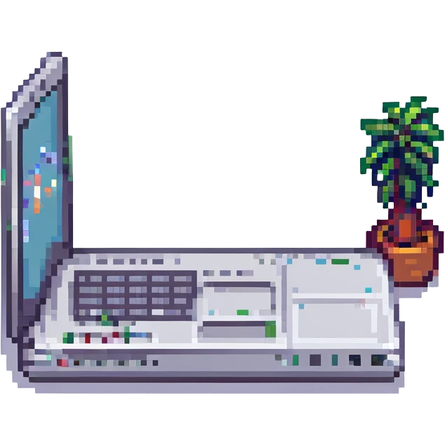 Laptop with tiny legs emoji