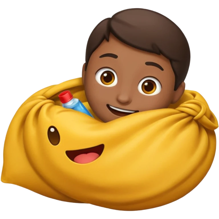 Um emoji de um ladrão segurando um saco de dinheiro emoji
