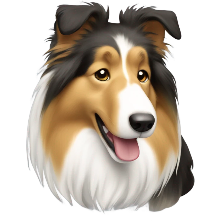 Rough collie emoji