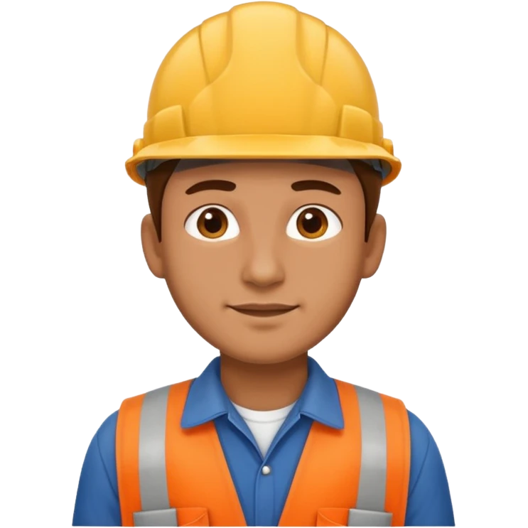 man character in worker clothes emoji