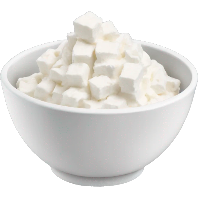 cottage cheese in a bowl emoji