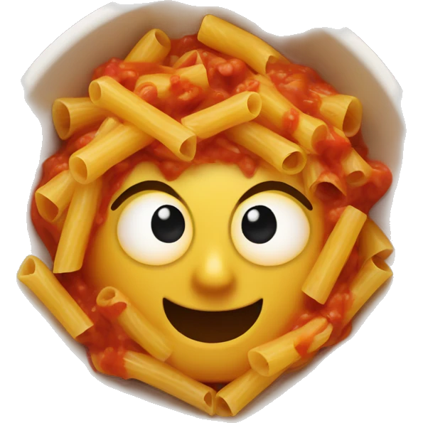 pasta with red sauce bowl emoji