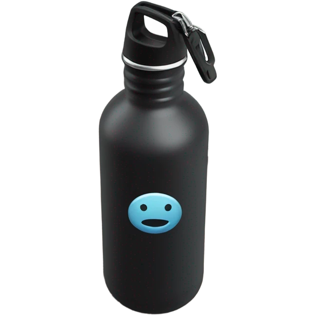 Black water bottle emoji