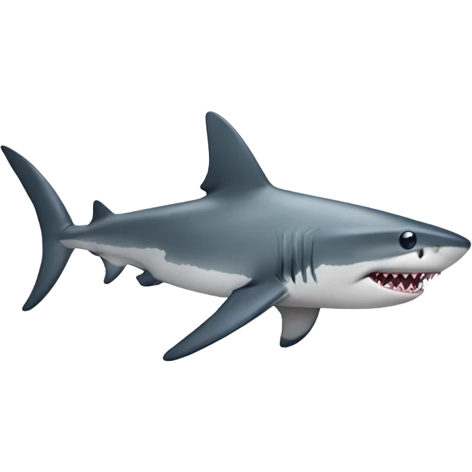 Shark with short legs emoji