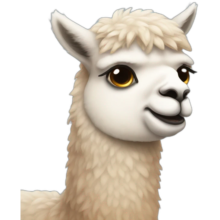 alpaca with tears emoji