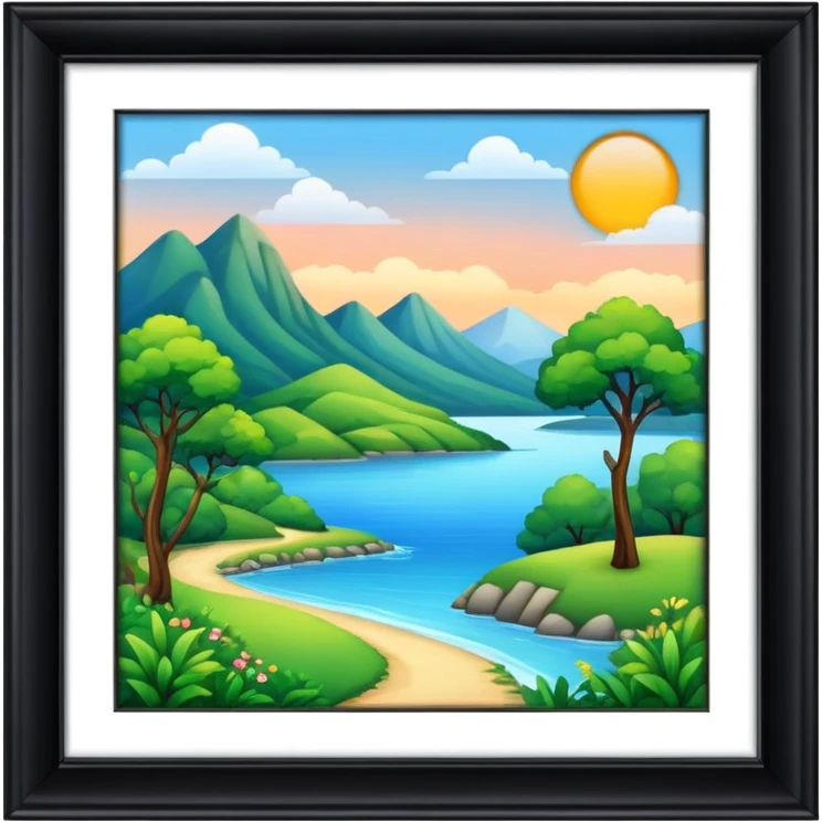 Fancy scenery emoji