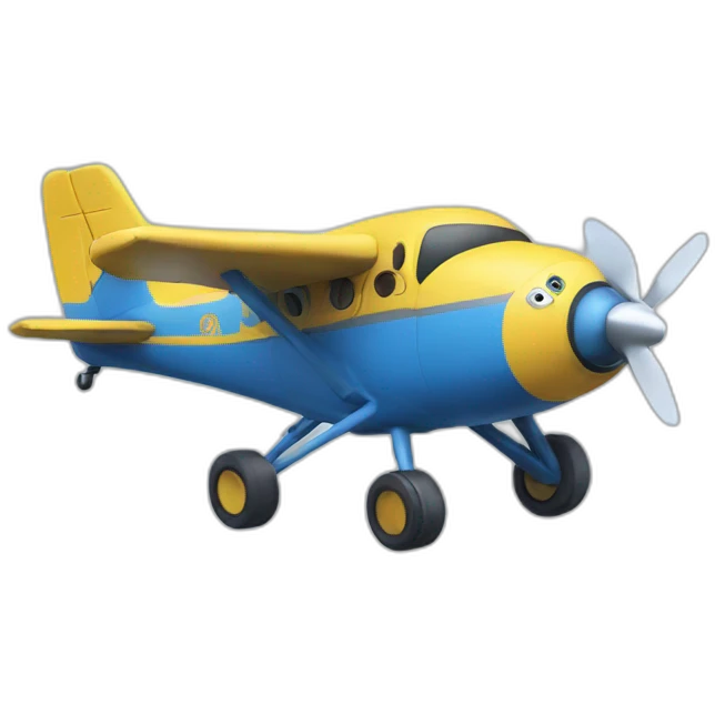minion flying plane emoji