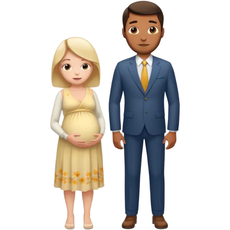 pregnant woman being burned in the face of a very handsome man emoji