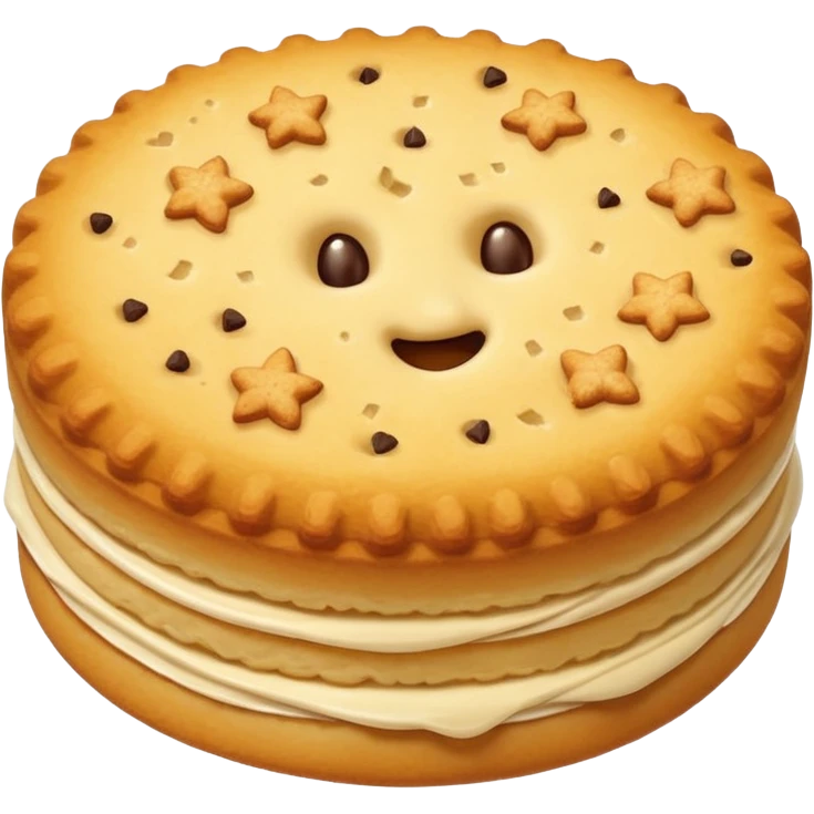 vanilla biscuit with crumbs emoji