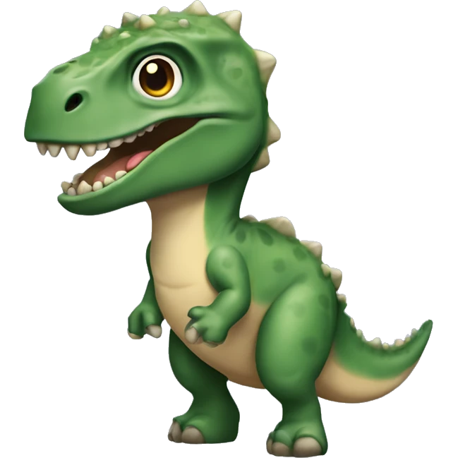 dinossauro numa prancha emoji