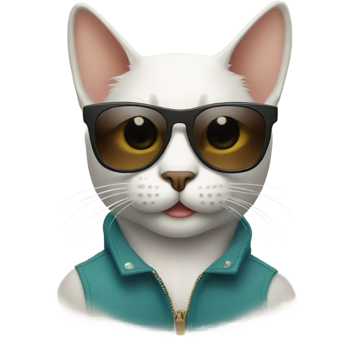 Cat with sunglasses emoji