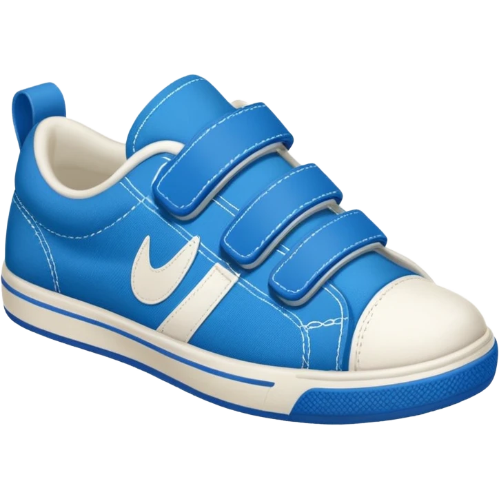 sneakers with open velcro hook and loop fastener emoji