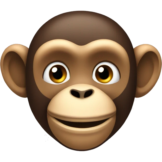 Happy monkey saying chill emoji