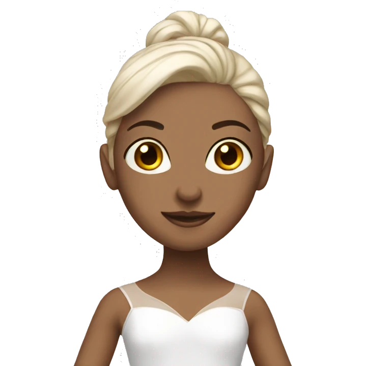 White ballerina emoji