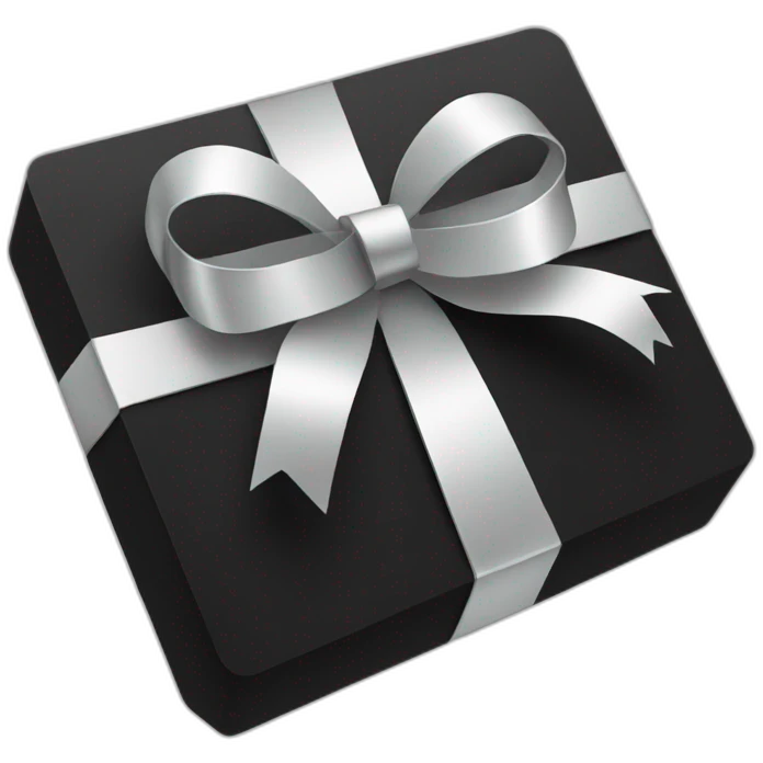 gift card black emoji
