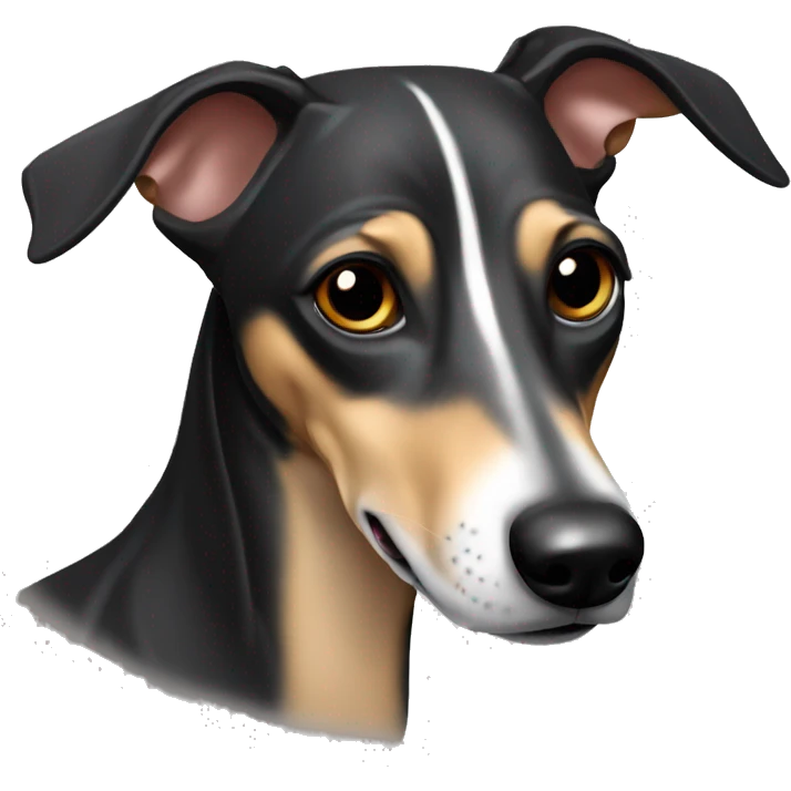 Black and tan whippet  emoji
