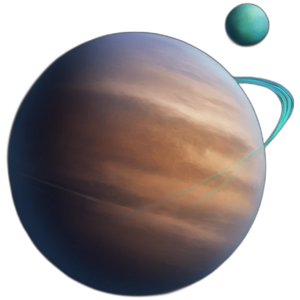 a planet with two satellites emoji