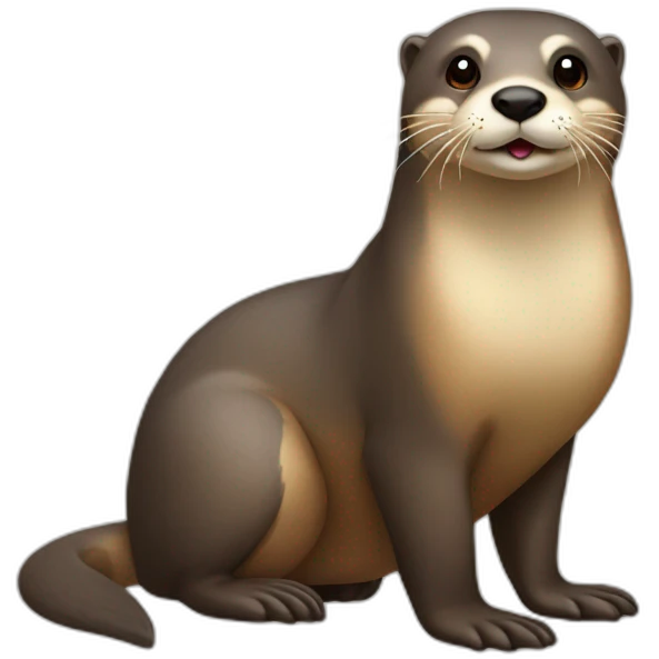 Loutre sur chien emoji