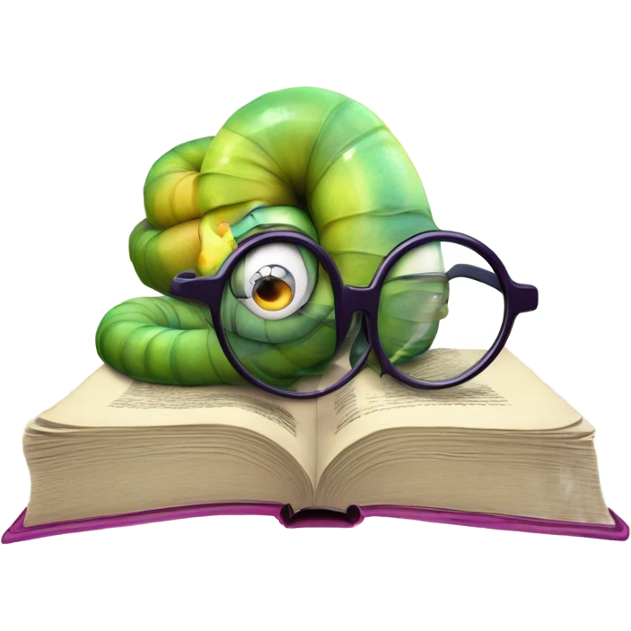 Bookworm emoji