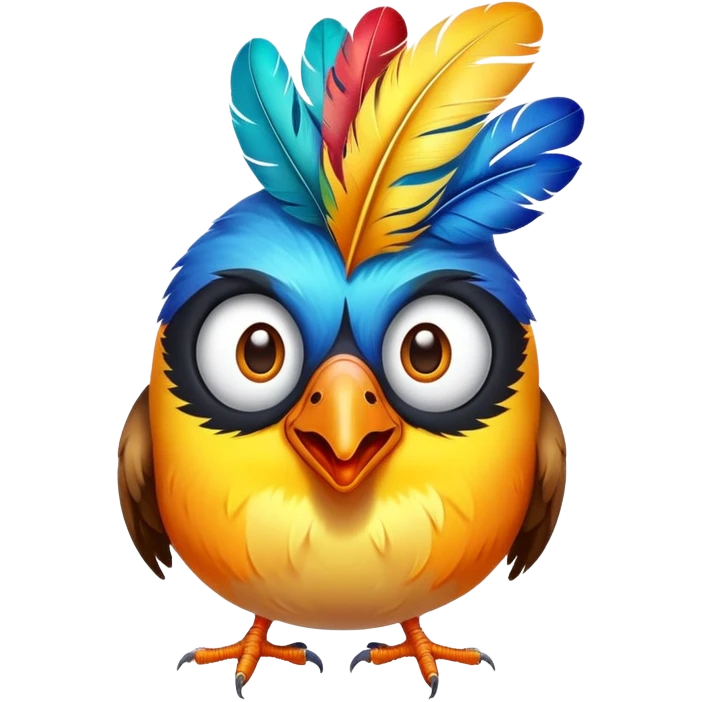 bird that looks silly emoji