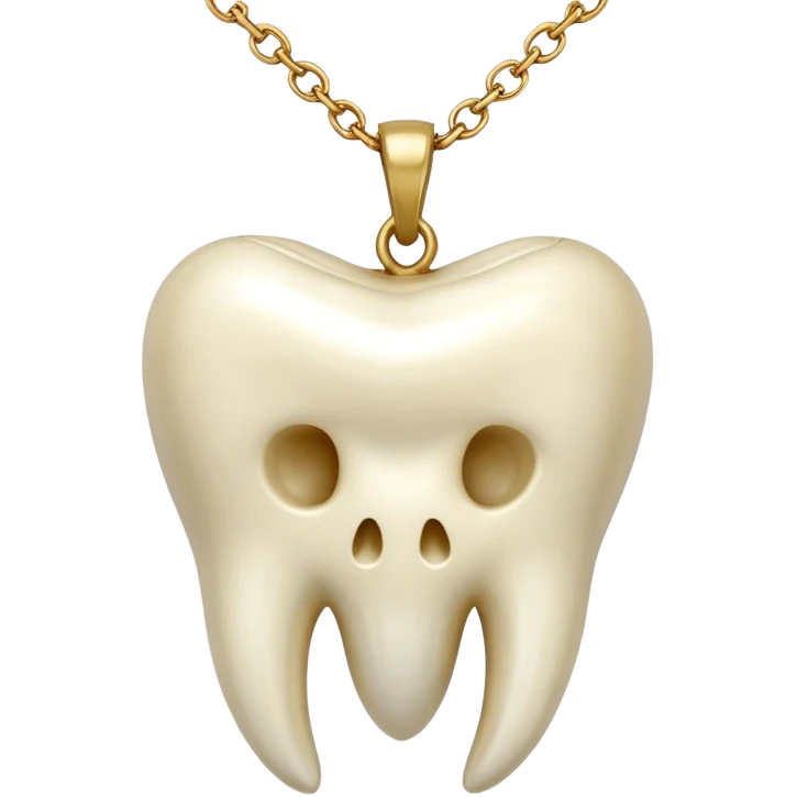 Necklace made of human molars emoji