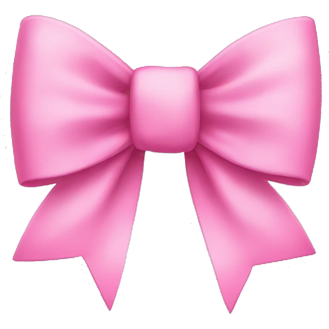 Pink bow emoji