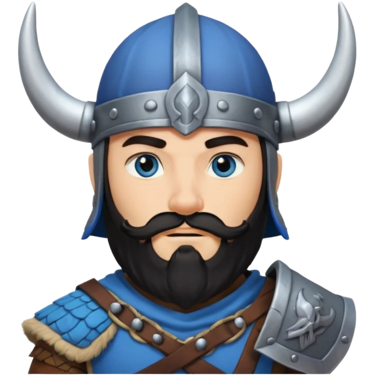 viking rider with black beard emoji