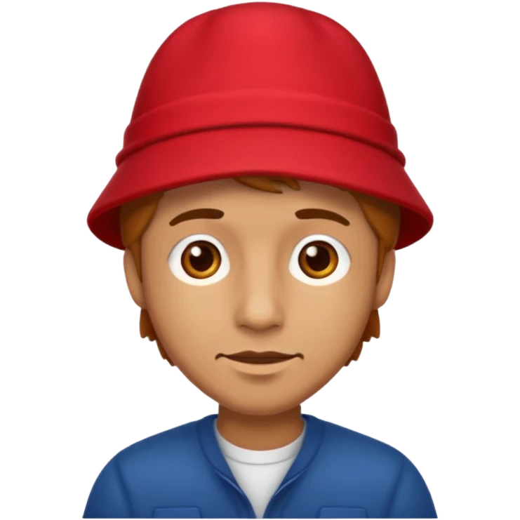 man in red hat emoji