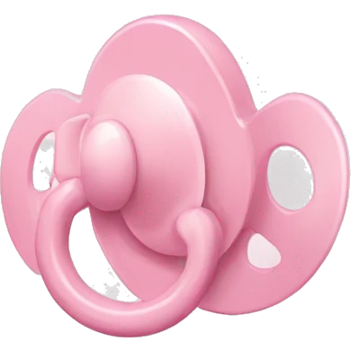 Light pink pacifier  emoji