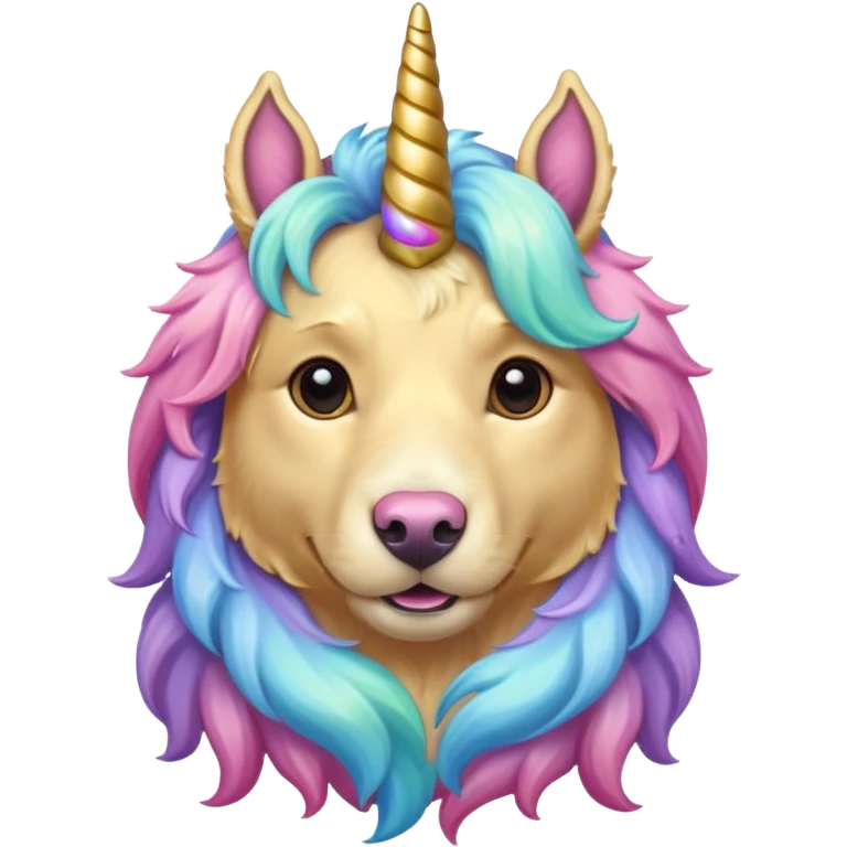 Golden Retriever Unicorn emoji