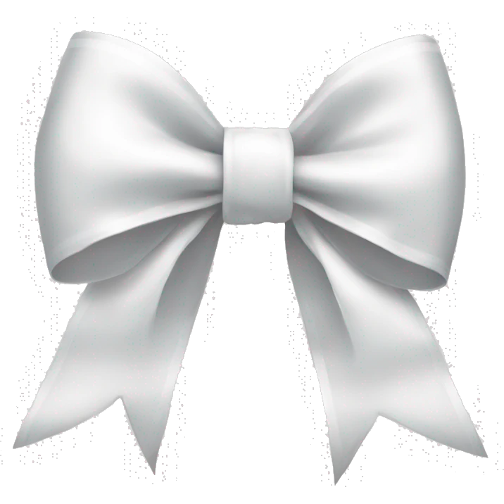 white bow emoji